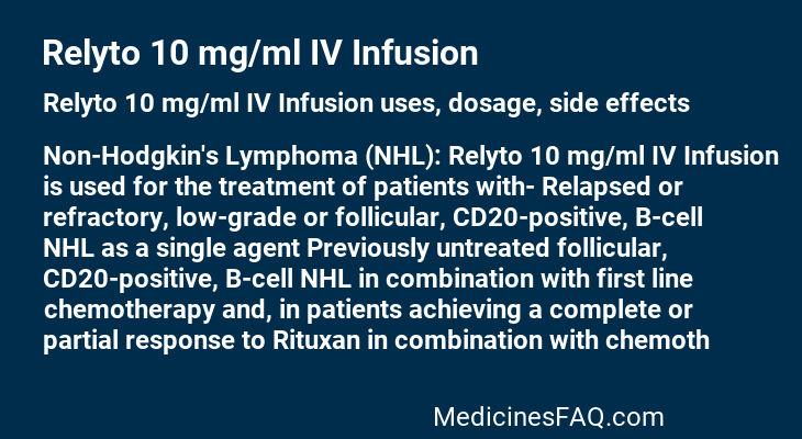 Relyto 10 mg/ml IV Infusion