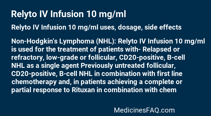 Relyto IV Infusion 10 mg/ml