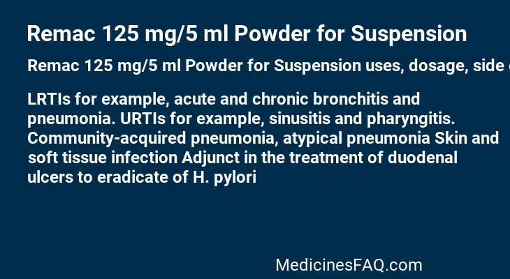 Remac 125 mg/5 ml Powder for Suspension