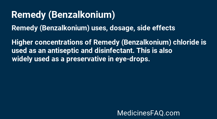 Remedy (Benzalkonium)