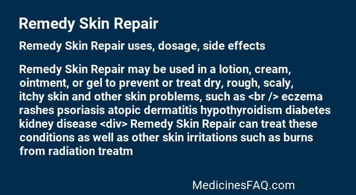 Remedy Skin Repair