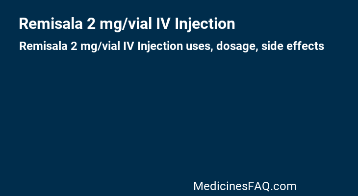 Remisala 2 mg/vial IV Injection