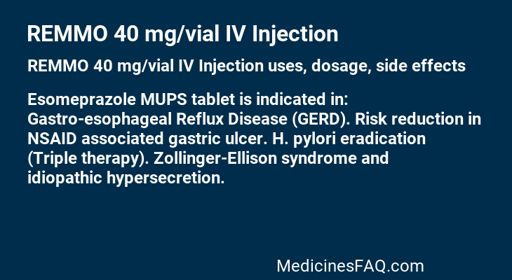 REMMO 40 mg/vial IV Injection