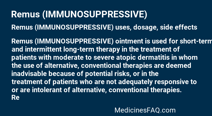 Remus (IMMUNOSUPPRESSIVE)