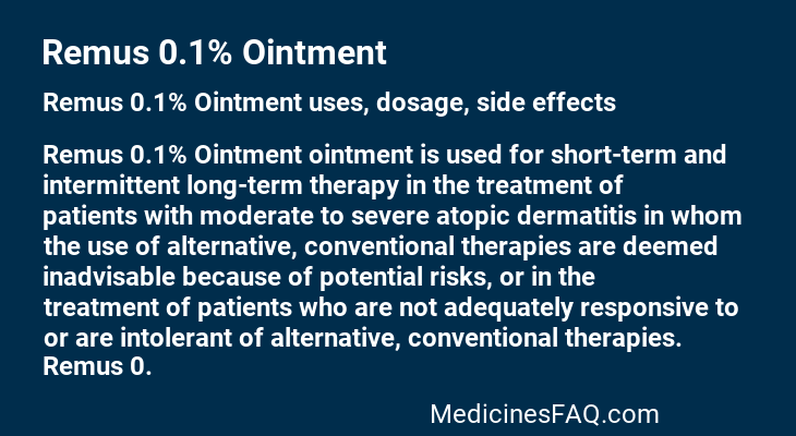 Remus 0.1% Ointment