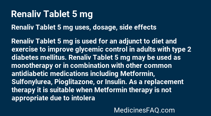 Renaliv Tablet 5 mg
