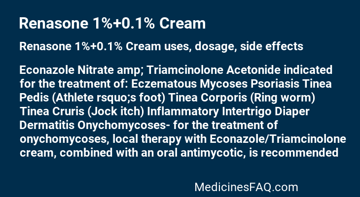 Renasone 1%+0.1% Cream