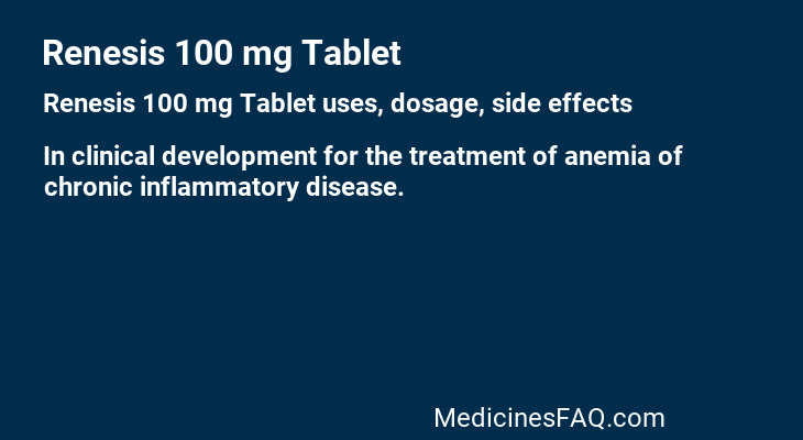 Renesis 100 mg Tablet