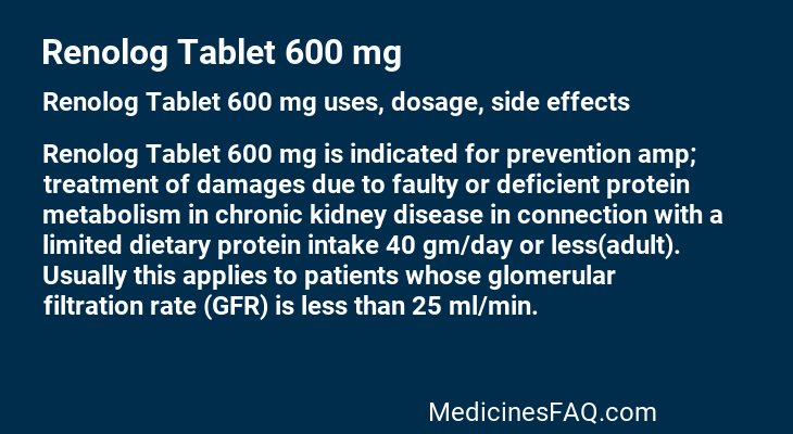 Renolog Tablet 600 mg