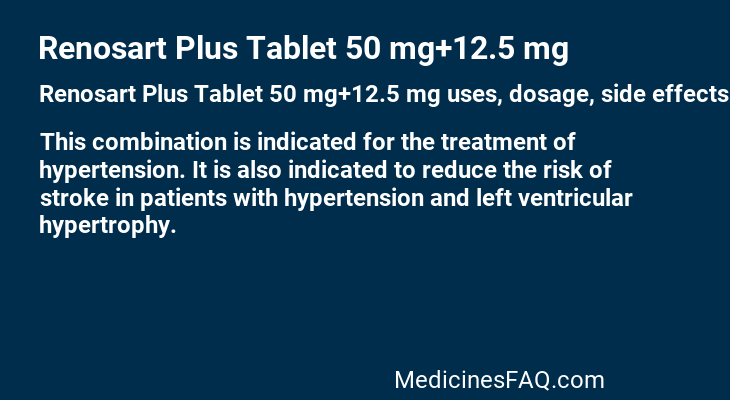 Renosart Plus Tablet 50 mg+12.5 mg