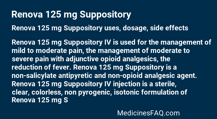 Renova 125 mg Suppository