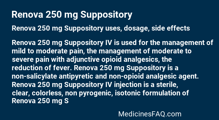 Renova 250 mg Suppository