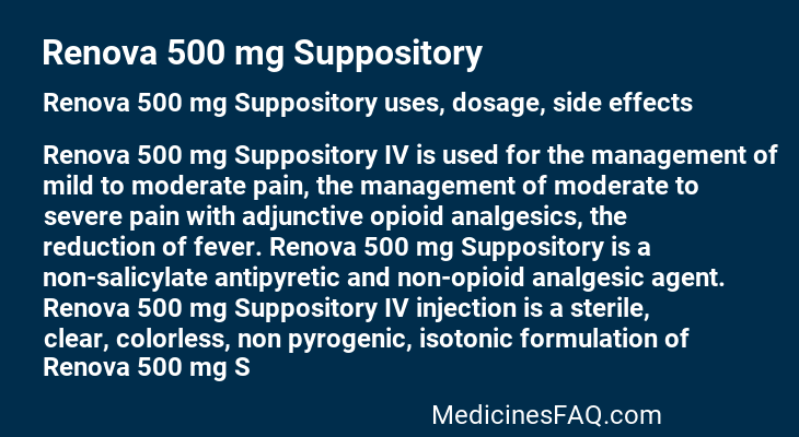 Renova 500 mg Suppository