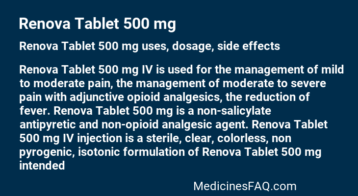 Renova Tablet 500 mg