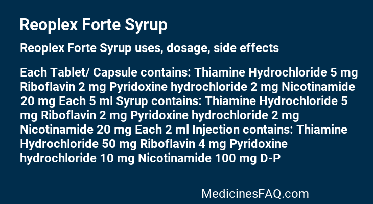Reoplex Forte Syrup
