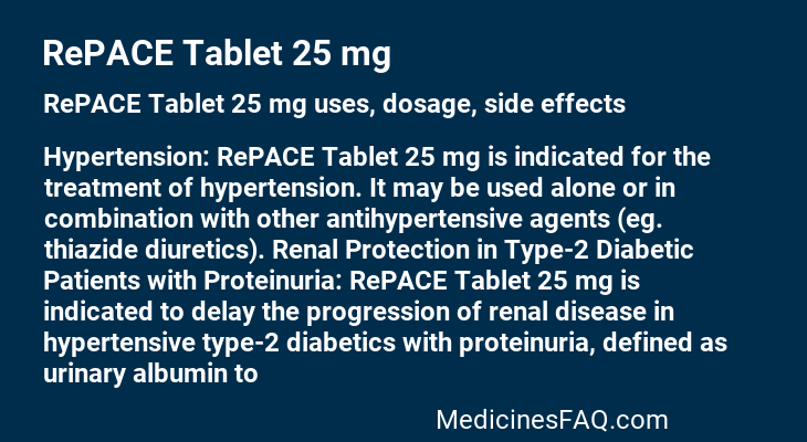RePACE Tablet 25 mg