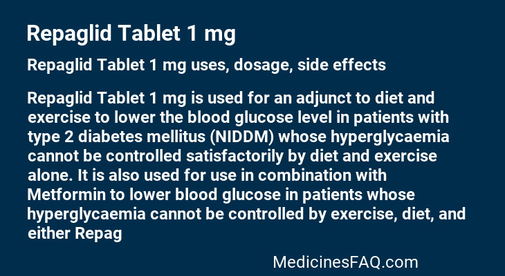 Repaglid Tablet 1 mg