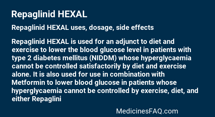 Repaglinid HEXAL