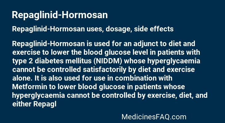 Repaglinid-Hormosan