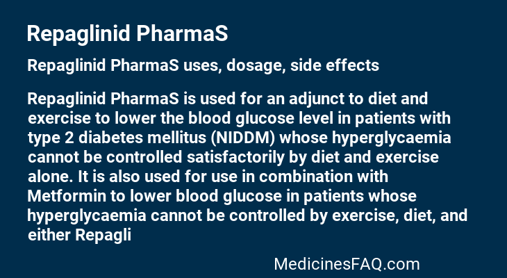 Repaglinid PharmaS