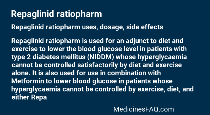 Repaglinid ratiopharm