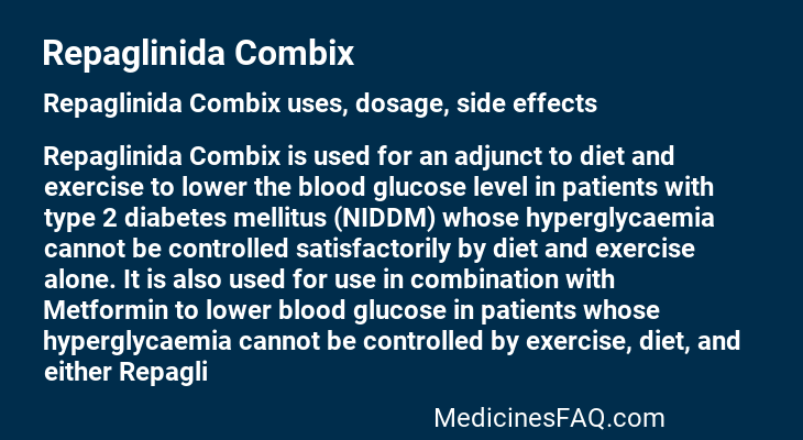 Repaglinida Combix