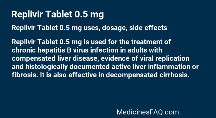 Replivir Tablet 0.5 mg