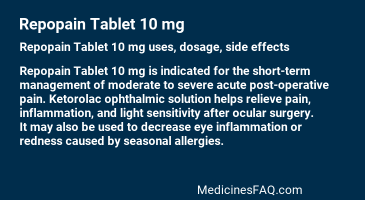 Repopain Tablet 10 mg