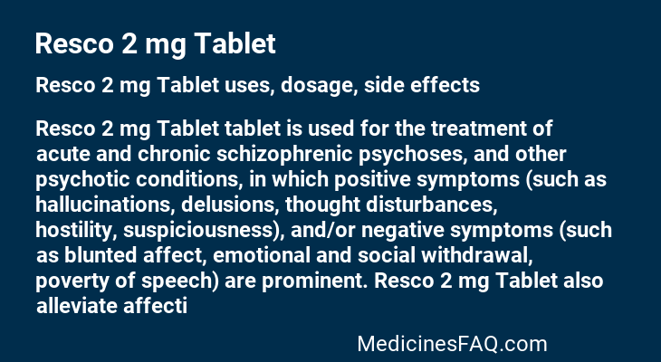 Resco 2 mg Tablet