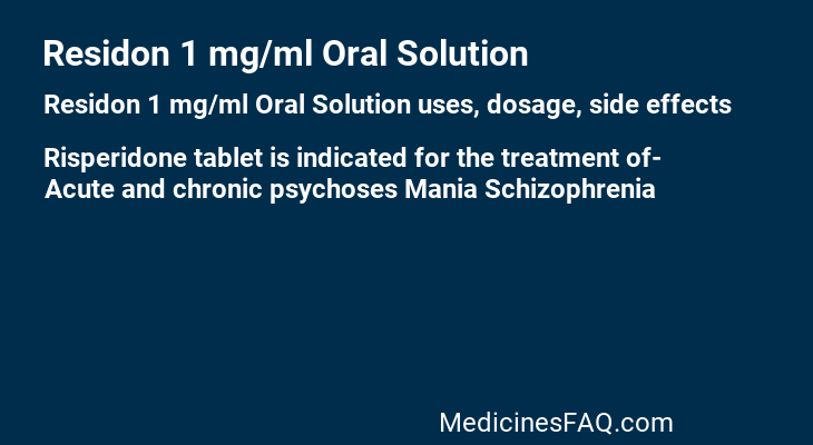 Residon 1 mg/ml Oral Solution