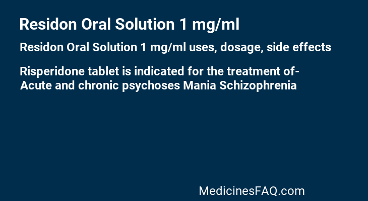 Residon Oral Solution 1 mg/ml