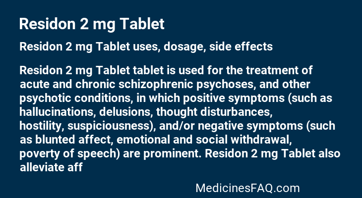 Residon 2 mg Tablet