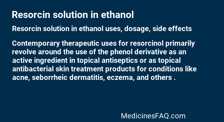 Resorcin solution in ethanol