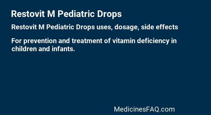 Restovit M Pediatric Drops