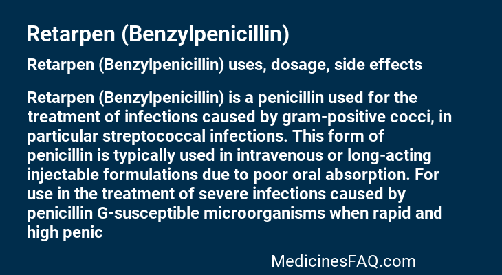 Retarpen (Benzylpenicillin)