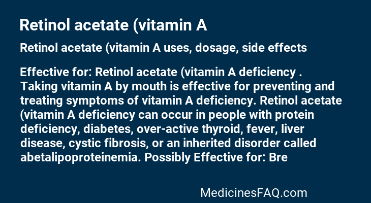 Retinol acetate (vitamin A