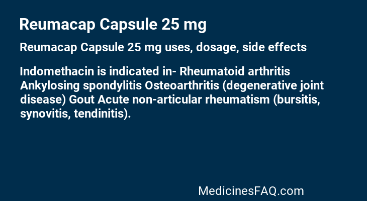 Reumacap Capsule 25 mg
