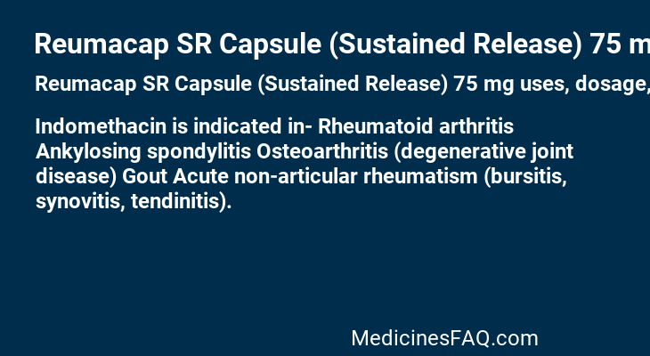 Reumacap SR Capsule (Sustained Release) 75 mg