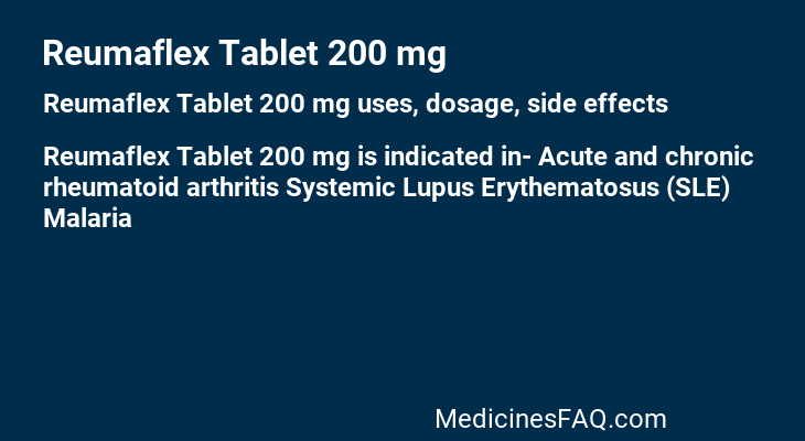 Reumaflex Tablet 200 mg