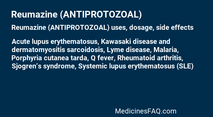 Reumazine (ANTIPROTOZOAL)