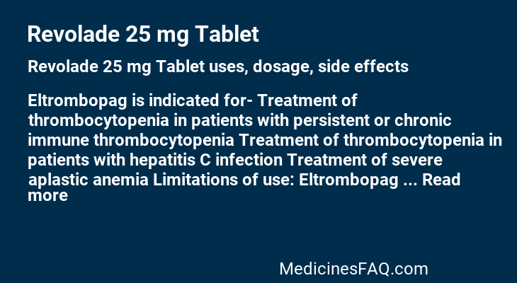 Revolade 25 mg Tablet