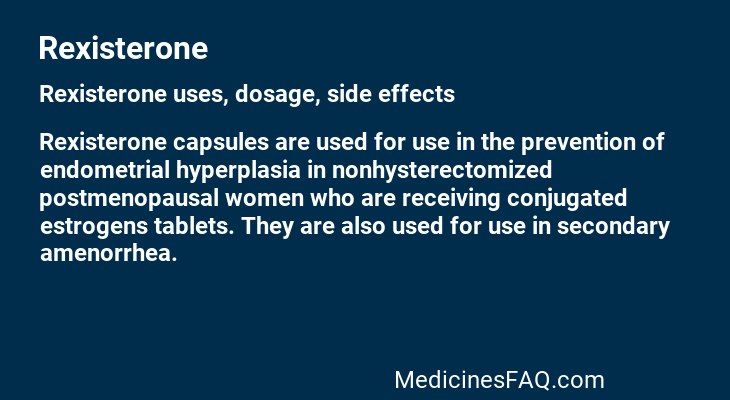 Rexisterone