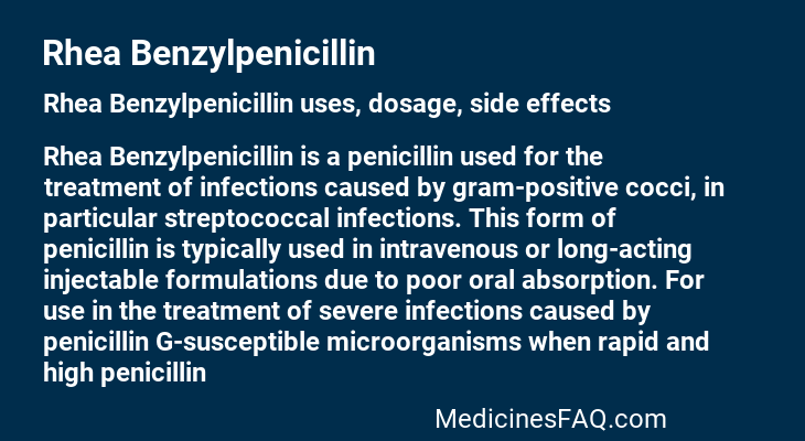 Rhea Benzylpenicillin