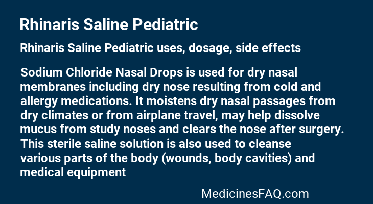Rhinaris Saline Pediatric