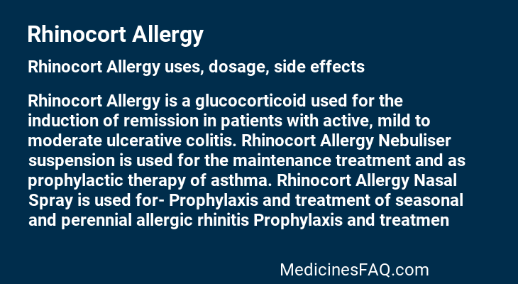 Rhinocort Allergy