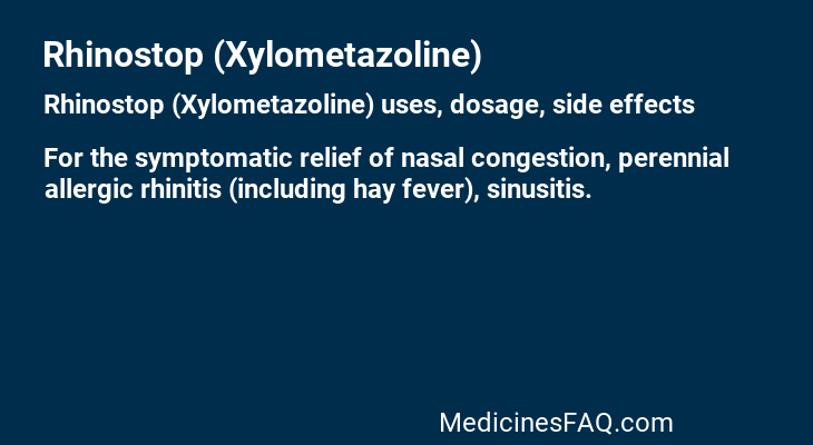 Rhinostop (Xylometazoline)