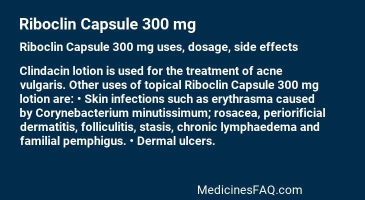 Riboclin Capsule 300 mg