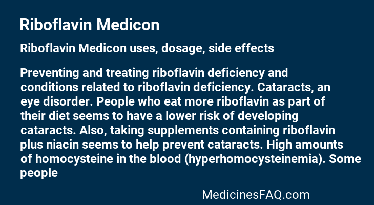 Riboflavin Medicon