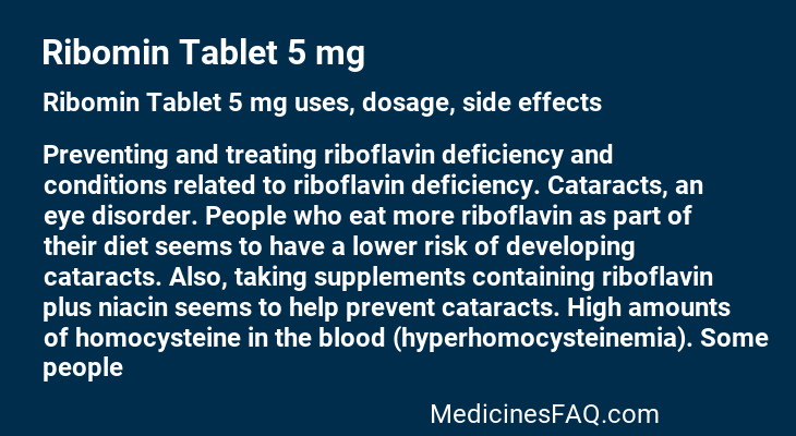 Ribomin Tablet 5 mg