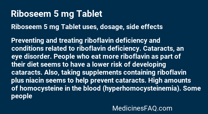 Riboseem 5 mg Tablet